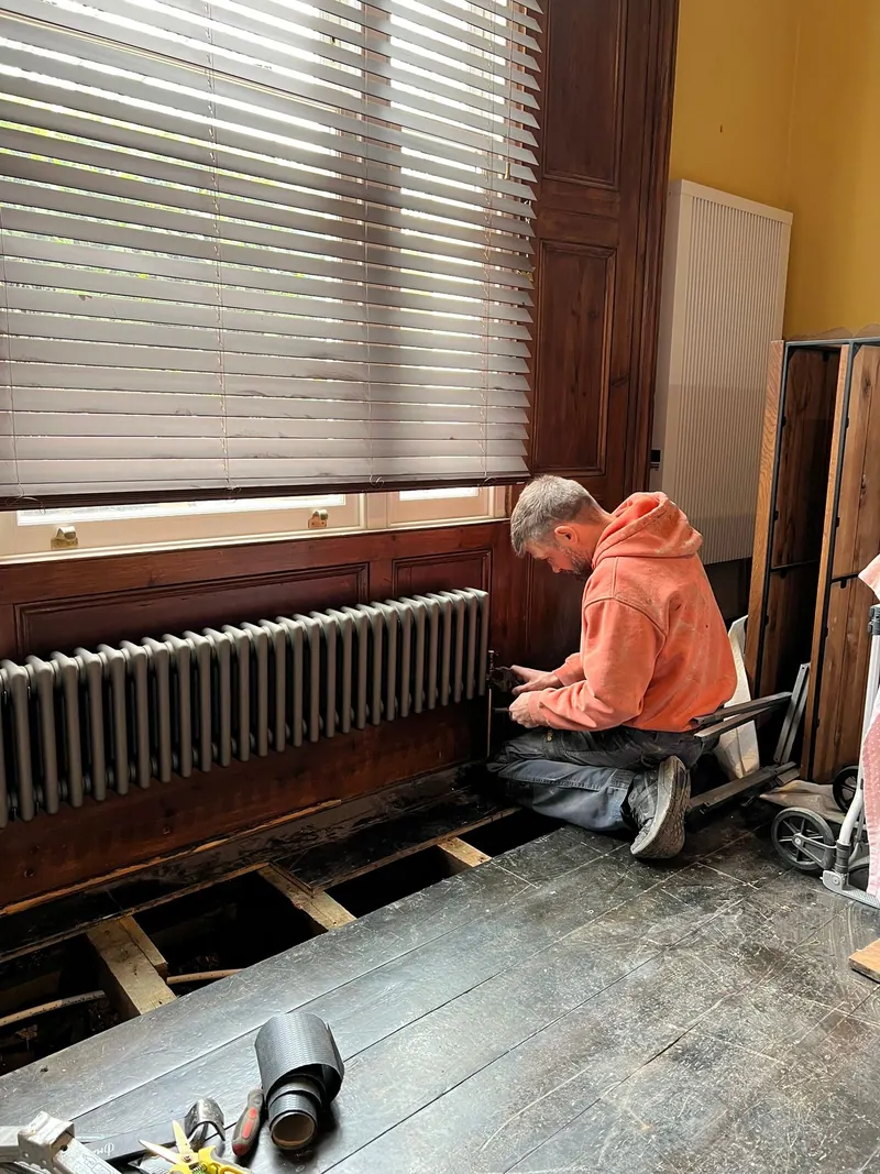 Repairing floor joists before new flooring
