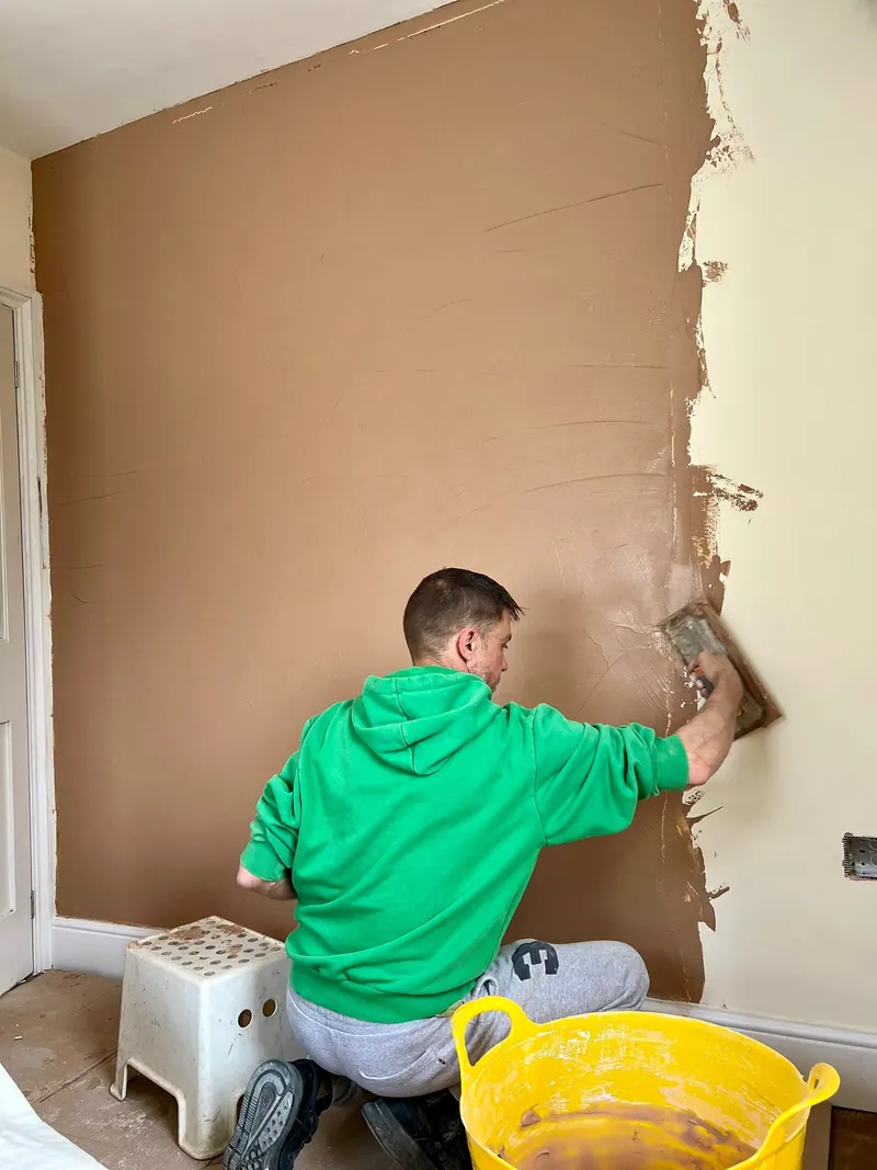 Skimming a bedroom wall
