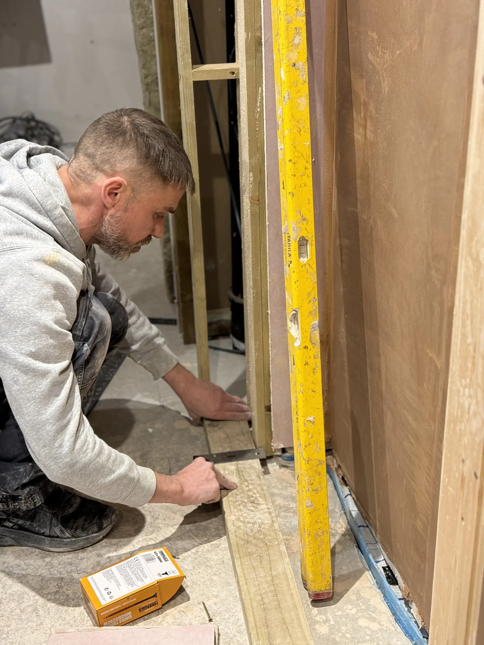 Building a stud wall